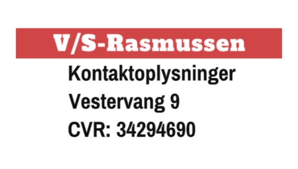 Visitkort med kontaktinfo for lokalt malerfirma på Vestervang 9 og CPR nr. 34294690, der fremhæver professionel service.