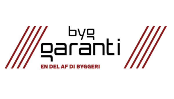 Logo for Byg Garanti, en betroet ordning der fremhæver vores malerfirmas forpligtelse til holdbare løsninger.